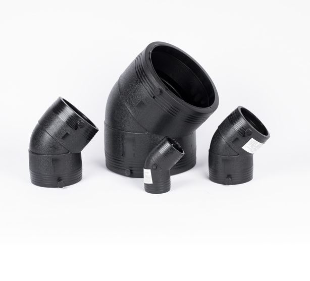 Hur förbättrar designen av en HDPE Electrofusion 45-graders armbåge flödeseffektiviteten i vätske- eller gasledningar?